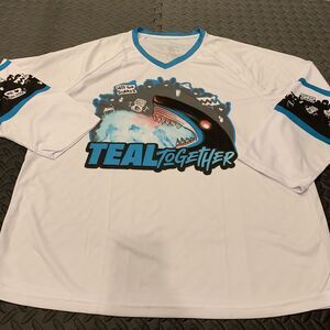 Rare San Jose Sharks Teal Together Jersey Shirt Unisex Size XL NHL Hockey